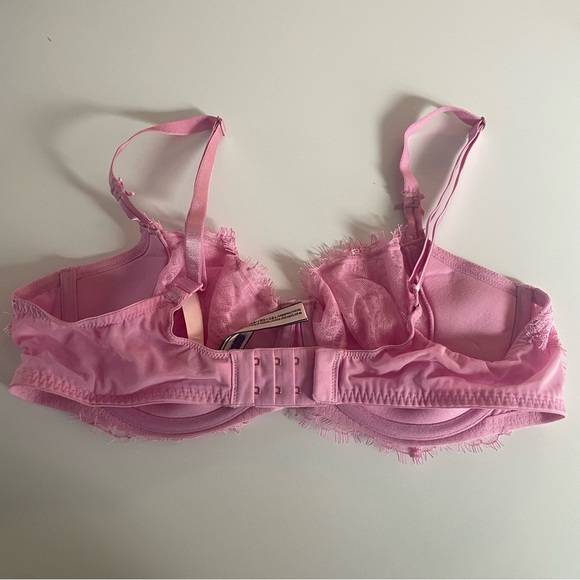 New! Victorias Secret dream angels unlined push-up pink lace bra 20058 - Picture 4 of 9
